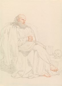 Svatý Jeroným meditující od Edward Francis Burney