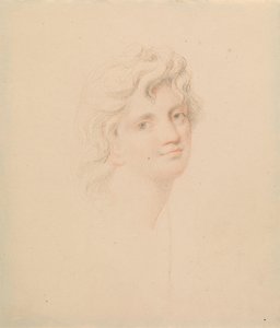 Studie ženské hlavy od Edward Francis Burney