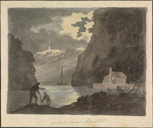 Pohled poblíž Bristolu od Edward Francis Burney