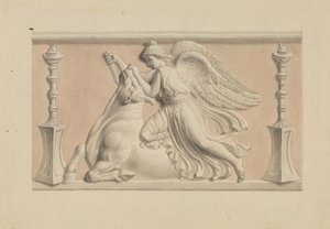 Okřídlená postava zabíjející býka od Edward Francis Burney