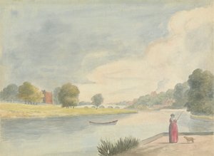 Žena Rybaření od Edward Francis Burney