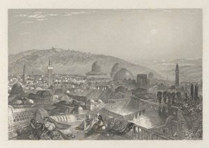 Jeruzalém z latinského kláštera od Edward Francis Finden