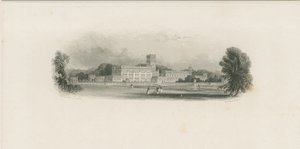 Trentham Hall: ocelorytina a [?polovina 19. století] (tisk) od Edward Francis Finden
