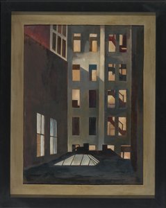 Rooftops, New York City, cca 1916 (olej na plátně) od Edward Franklin Fisk