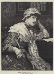 Její zvažující čepice od Edward Frederick Brewtnall
