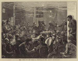 The Hole in the Wall, setkání londýnských republikánů od Edward Frederick Brewtnall