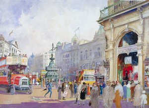 "Piccadilly Circus", 1920 od Edward Harry Handley Read