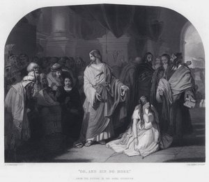 "Jděte a už nehřešte" (rytina) od Edward Henry (after) Corbould