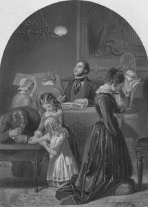 Rodinné uctívání, c1870 od Edward Henry Corbould