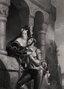 „Dobrou noc, tisíckrát, dobrou noc“, vyryl W.H. Egleton z filmu „Romeo a Julie“ od Williama Shakespeara (1564-1616)