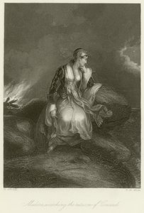 Medora sleduje návrat Conrada od Edward Henry Corbould