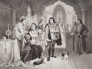 Synové Eduarda IV. odloučení od matky Richardem vévodou z Gloucesteru, 16. června 1483, z "Ilustrace k anglickým a skotským dějinám", I. díl