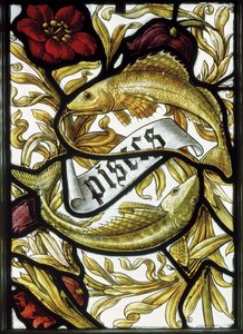 Pownall Hall, Shrigley & Hunt (1873-1982), Edward Holmes Jewitt (1849-1929), Signs Of The Zodiac, Pisces, 1886