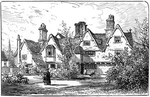 Dům Dr Johna Halla, Stratford-upon-Avon, Warwickshire, 1885.