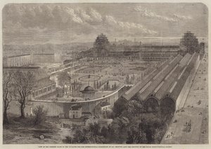 Pohled na současný stav budovy pro mezinárodní výstavu 1862 ? od Edward Hull