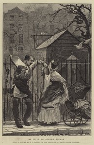 Idyla Zlatého náměstí od Edward John Gregory