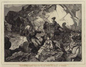 Prázdninové skici, zastávka na vodu při výstupu na Snowdon od Edward John Gregory