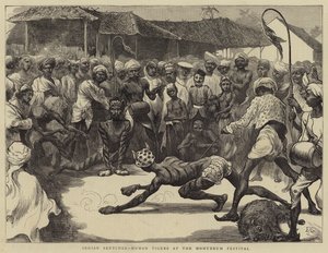 Indické skici, lidští tygři na festivalu Muharram