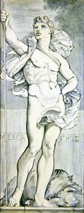Meleager, c.1866 (keramika) (pár k 368310) od Edward John Poynter