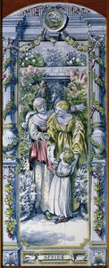 Jaro, ze série dlaždicových panelů, navržených sirem Edwardem Poynterem a vyrobených společností Minton, Campbell and Company pro holandskou kuchyni, 1867-8 (keramika) od Edward John Poynter