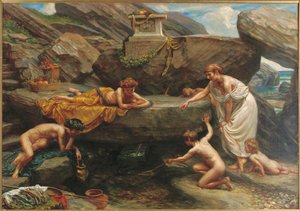 Divy hlubin: Idyla od Edward John Poynter