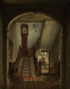 Staré hodiny na schodech, 1868
