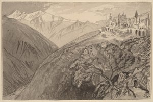 Město na vrcholu kopce (Útočiště Lampedusa) od Edward Lear