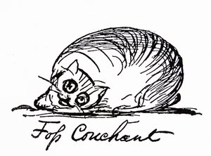 Postava kočky (kresba) od Edward Lear