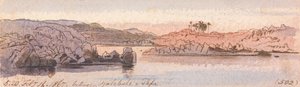 Mezi Kalabshee a Tafou, 17:20, 16. února 1867 (502) od Edward Lear