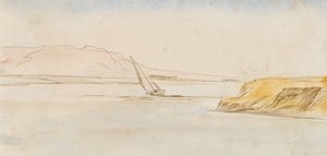 Loď na Nilu od Edward Lear