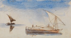 Lodě na Nilu od Edward Lear