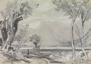 Brothers Water z Patterdale od Edward Lear
