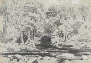 Most Calder Bridge od Edward Lear