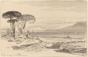 Římská krajina od Edward Lear