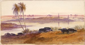 El Hon, Egypt, 1884 od Edward Lear