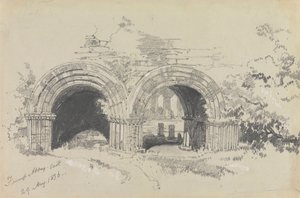 Furness Abbey East, 29. srpna 1836 od Edward Lear