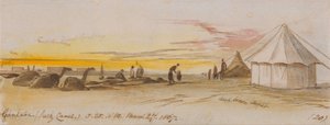 Gantara (Suezský průplav), 5:25, 27. března 1867 (20) od Edward Lear