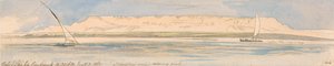 Gebel Sheikh Embarak od Edward Lear