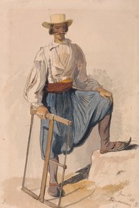 Řecký dřevorubec, 13. června /56 od Edward Lear
