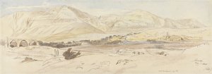 Jericho, 7. května 1858 (157), 1858 (wc a pero a inkoust na papíře) od Edward Lear