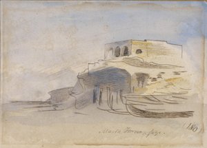 Pec na těstoviny, Gozo, Malta, 1866 od Edward Lear