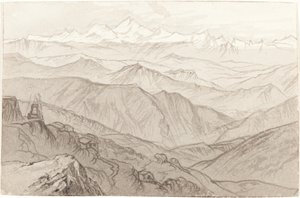 Mount Kinchinjunga (All Things Fair) od Edward Lear