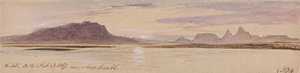 Poblíž Abu Simbel od Edward Lear