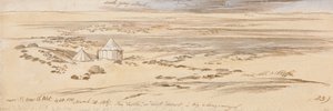 Poblíž Beer El Abt, 16:30, 28. března 1867 (23) od Edward Lear