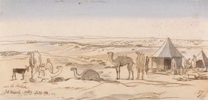 Poblíž El Areesh, 15:30, 30. března 1867 (27) od Edward Lear