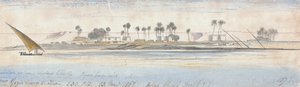 Poblíž Gezir Sherg el Hian od Edward Lear