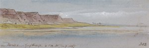 Poblíž Mereeh nebo Garf Hossayn, 16:00, 31. ledna 1867 (302) od Edward Lear