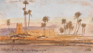 Poblíž Wady Halfeh od Edward Lear