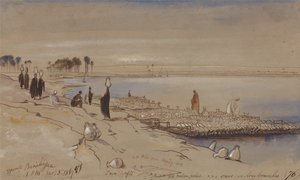 Naproti Beni Hassan od Edward Lear