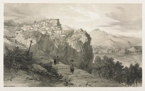Rocca Giovane. od Edward Lear